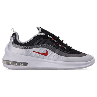 Shop Nike Men's Air Max Axis Casual Shoes In Black/sport Red/metallic Platinum/white