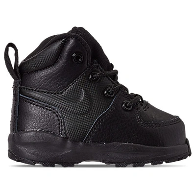 Shop Nike Boys' Toddler Manoa Leather Boots In Black/black/black