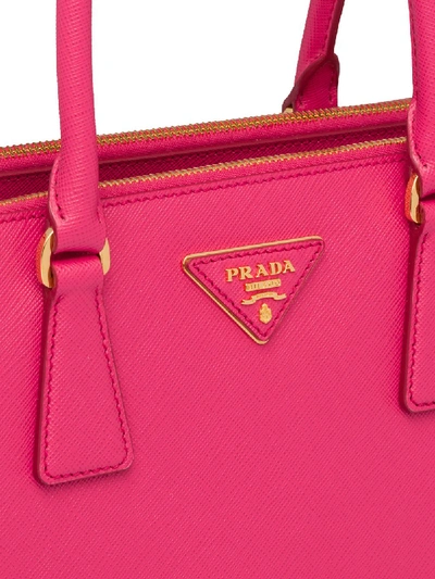 Shop Prada Medium Galleria Leather Tote Bag In Pink