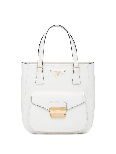 Shop Prada Metropolis Handbag In White