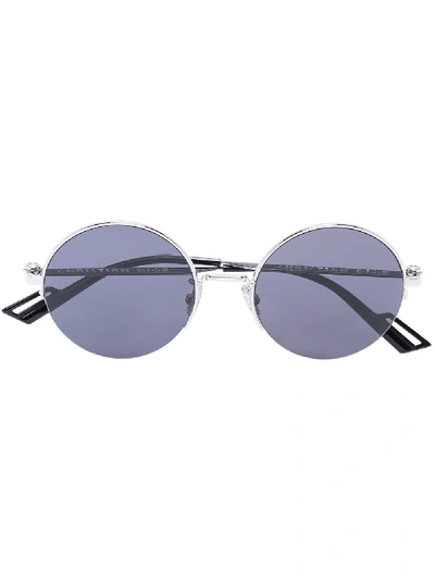 Shop Dior 1802f Round Frame Sunglasses In Black