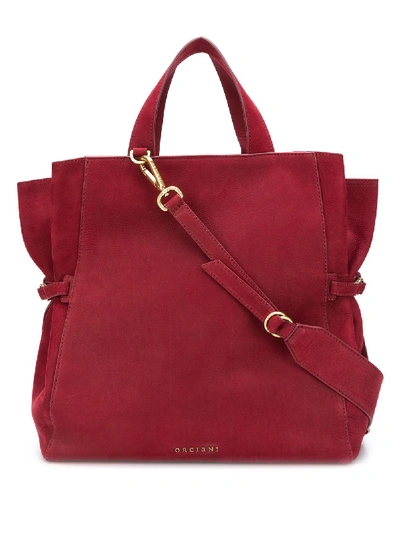 Shop Orciani Long Beach Tote In Red