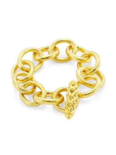 Shop Katy Briscoe Courtney 18k Yellow Gold Link Bracelet