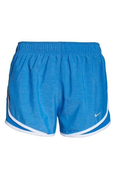 Shop Nike Dry Tempo Running Shorts In Battle Blue/ White/ Grey
