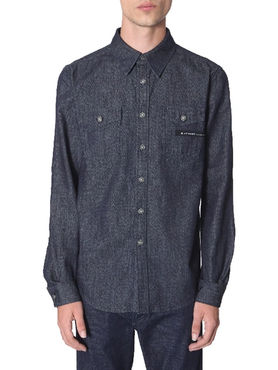 Shop Givenchy Shirt With Logo In Blue