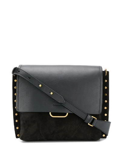 Shop Isabel Marant Studded Shoulder Bag In Black