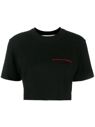 Shop Alexander Wang 'chynatown' T-shirt In Black