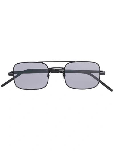Shop Saint Laurent Sl 331 Rectangular-frame Sunglasses In Black