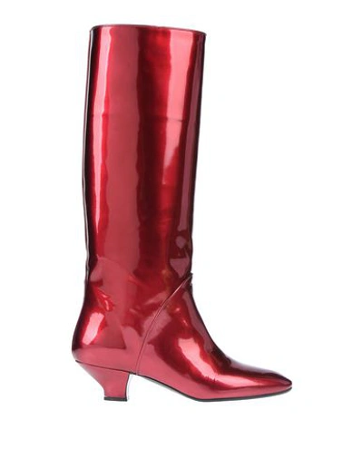 Shop Marc Jacobs Boots In Maroon