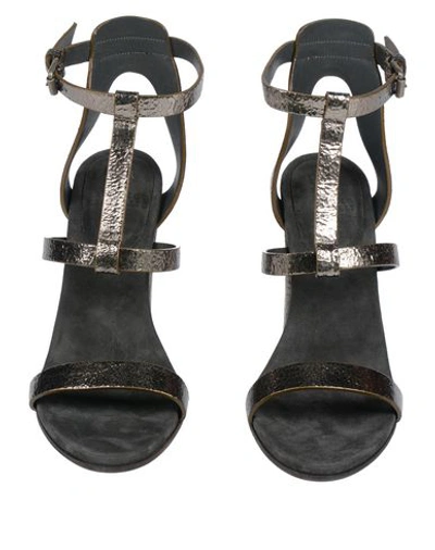 Shop Brunello Cucinelli Sandals In Lead
