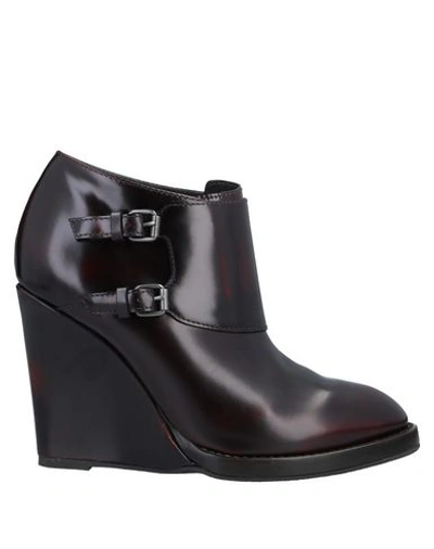 Shop Brunello Cucinelli Ankle Boot In Deep Purple