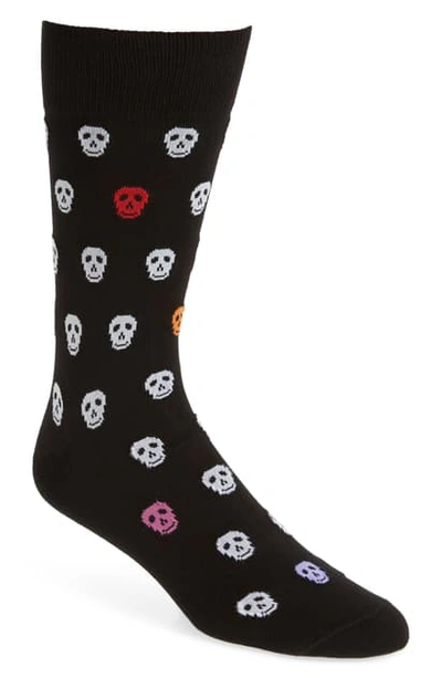 Shop Paul Smith Skull Socks In Black