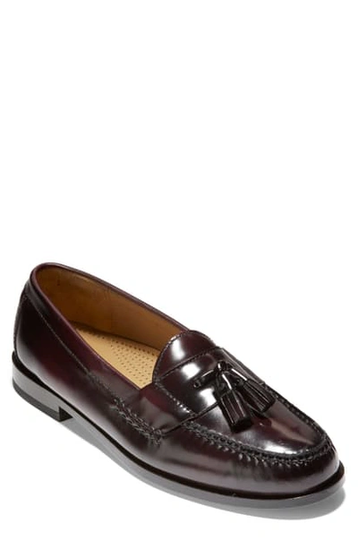 Shop Cole Haan Pinch Grand Classic Tassel Loafer In Burgundy
