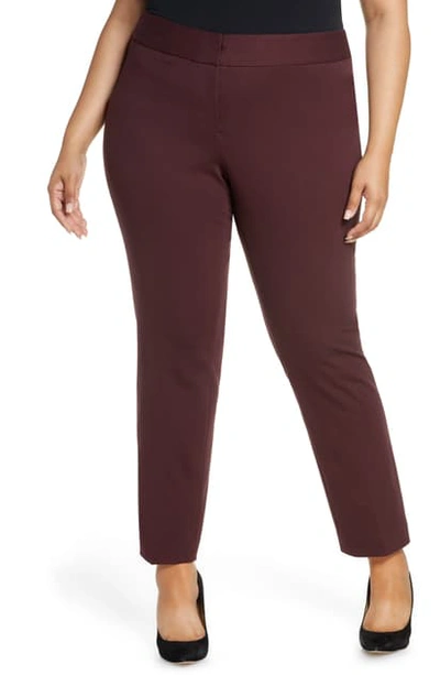 Shop Vince Camuto Stretch Trousers In Port
