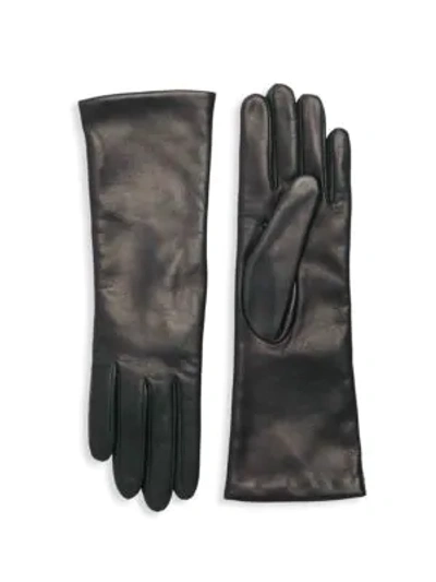 Shop Portolano Women's Slip-on Leather Gloves In Cinchilla