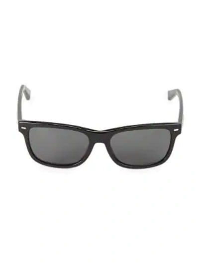 Shop Ermenegildo Zegna 56mm Square Sunglasses In Black