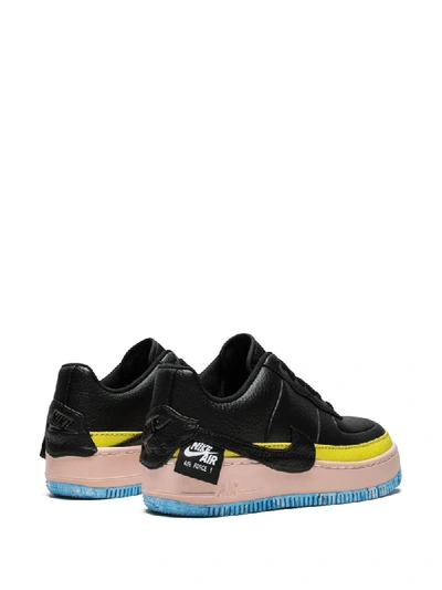 Nike Air Force 1 Jester Xx Color-block Textured-leather Platform Sneakers  In Black | ModeSens