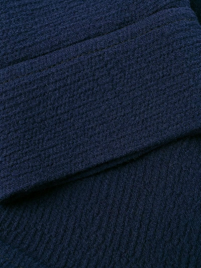 Shop Antonelli Rollneck Knit Dress In Blue