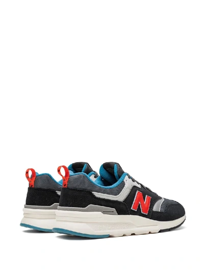 New Balance 997 Suede And Mesh Sneakers In Black