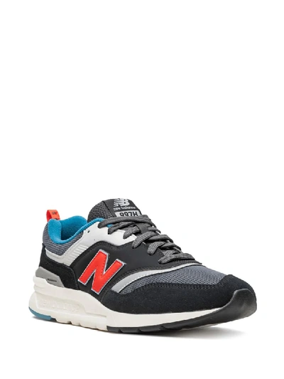 New Balance 997 Suede And Mesh Sneakers In Black