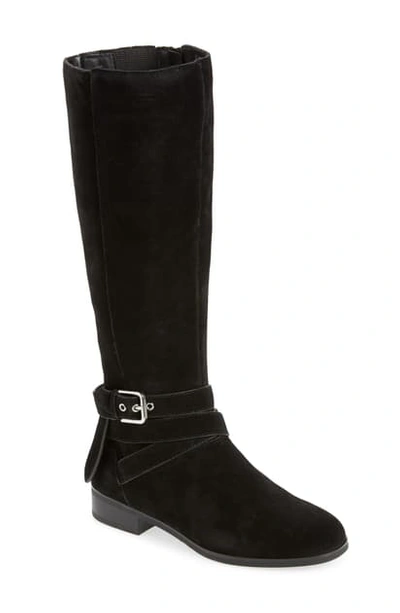 Shop Kensie Capello Knee High Boot In Black Suede