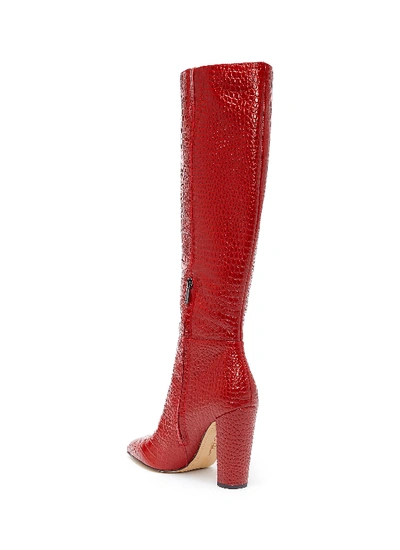 Shop Sam Edelman 'raakel' Croc Embossed Leather Knee High Boots