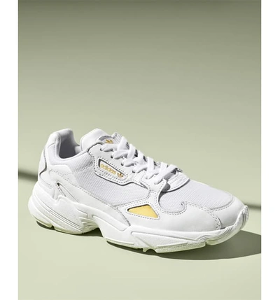 Adidas originals falcon white on sale trainers