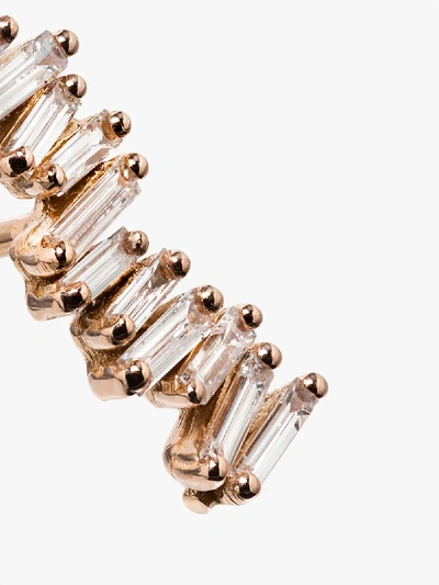 Suzanne Kalan 18kt Rose Gold Fireworks Diamond Earrings In Rose Gold