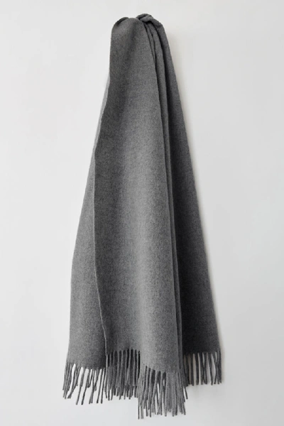 Shop Acne Studios Canada New Grey Melange In Oversized Wool Scarf