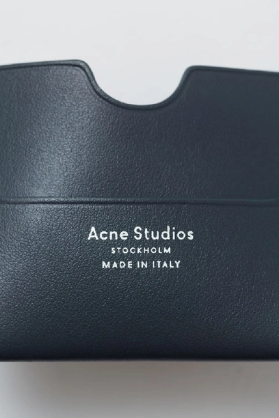 Shop Acne Studios Elmas S Dark Blue In Cardholder