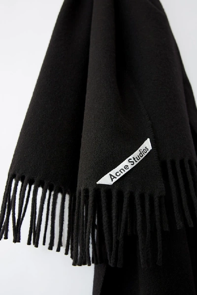 Shop Acne Studios Canada Cash Nw Black In Oversized Cashmere Scarf