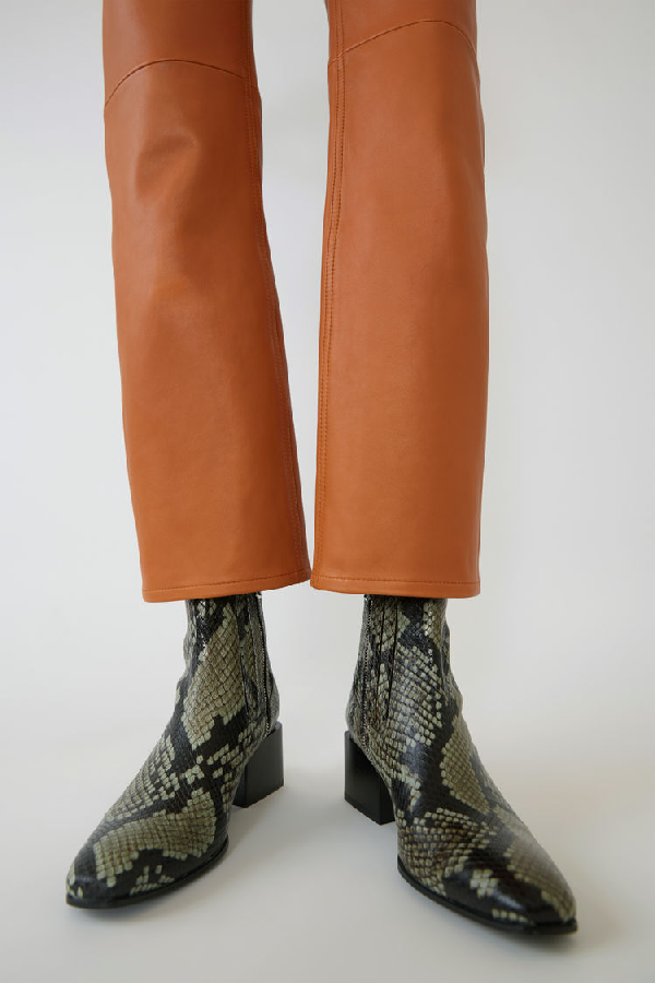 acne studios snakeskin boots
