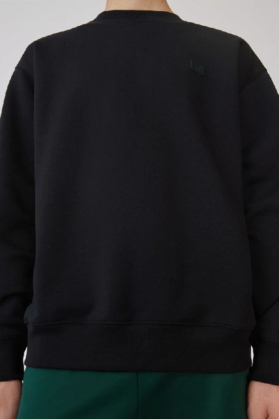 Shop Acne Studios Crew Neck Sweatshirt Black