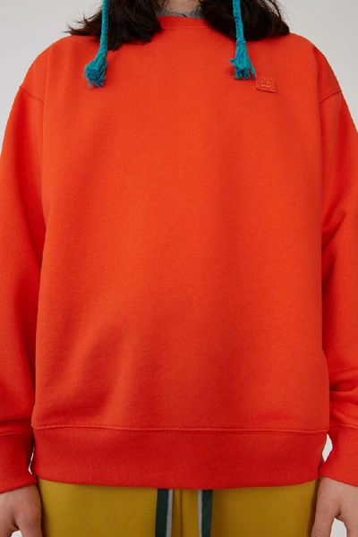 Shop Acne Studios Oversized Sweatshirt Paprika Red