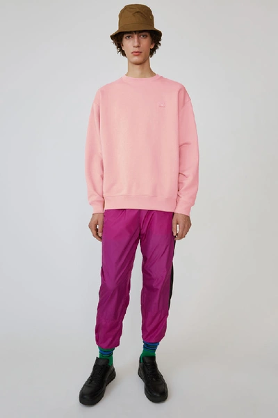 Shop Acne Studios Crew Neck Sweatshirt Blush Pink