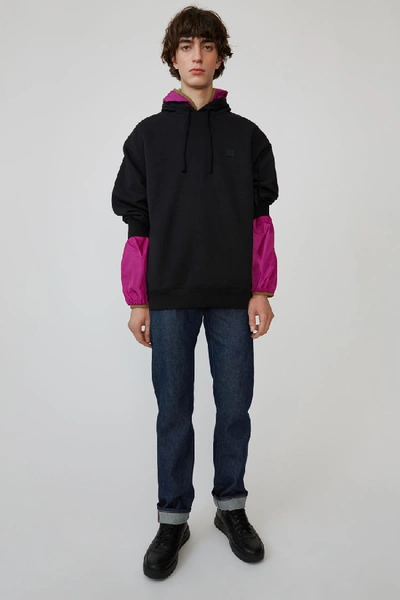 Shop Acne Studios Hooded Sweatshirt Black