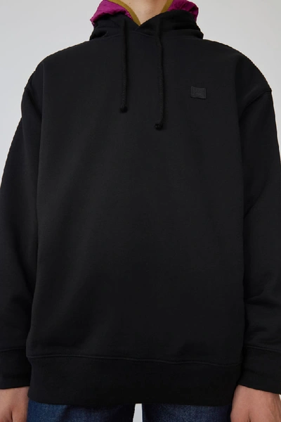 Shop Acne Studios Hooded Sweatshirt Black