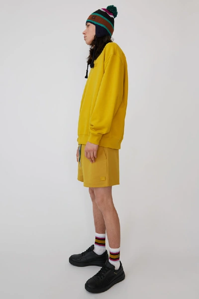Shop Acne Studios Oversized Sweatshirt Amber Yellow