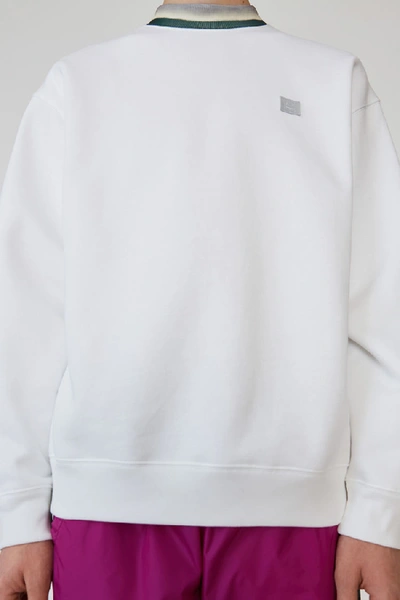 Shop Acne Studios Crewneck Sweater Optic White