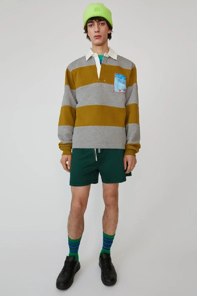 Shop Acne Studios Rugby Shirt Moss Green