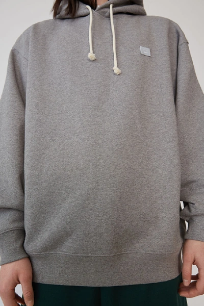 Shop Acne Studios Hooded Sweatshirt Light Grey Melange