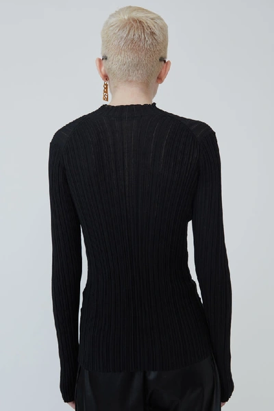 Shop Acne Studios Slim Fit Sweater Black