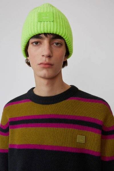 Shop Acne Studios Striped Sweater Black Multicolor