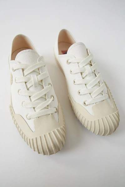 Shop Acne Studios Tennis Sneakers Ivory White