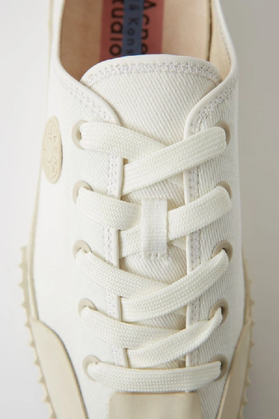 Shop Acne Studios Tennis Sneakers Ivory White