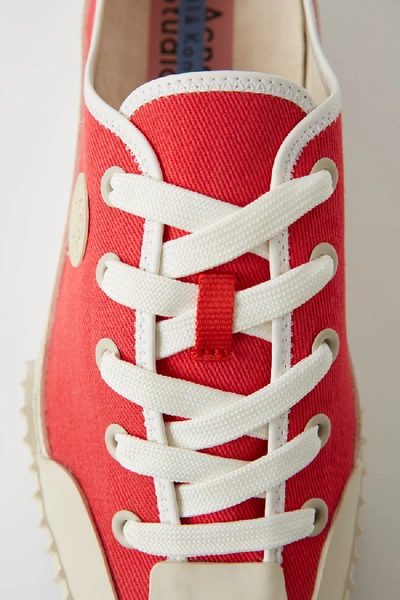 Shop Acne Studios Tennis Sneakers Coral Red