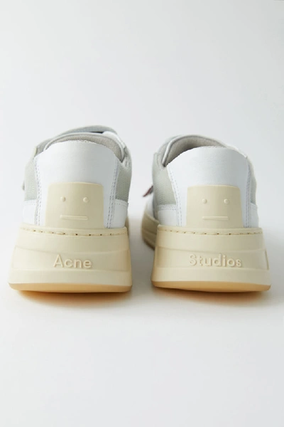 Shop Acne Studios Perey Patch White/white In Velcro Sneakers