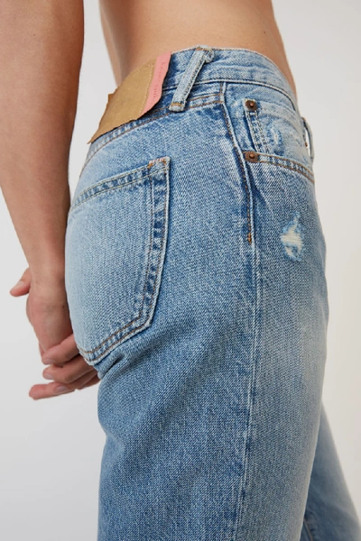 Shop Acne Studios Classic Fit Jeans In Light Blue