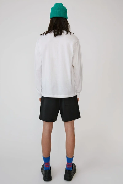Shop Acne Studios Long-sleeved T-shirt In Optic White