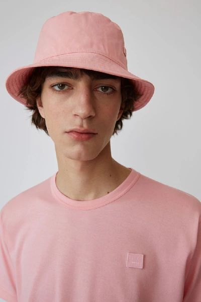 Shop Acne Studios Crew Neck T-shirt In Blush Pink